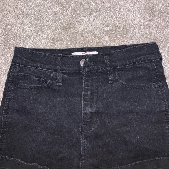 Hollister Black Jean Shorts size 26 - Picture 4 of 9